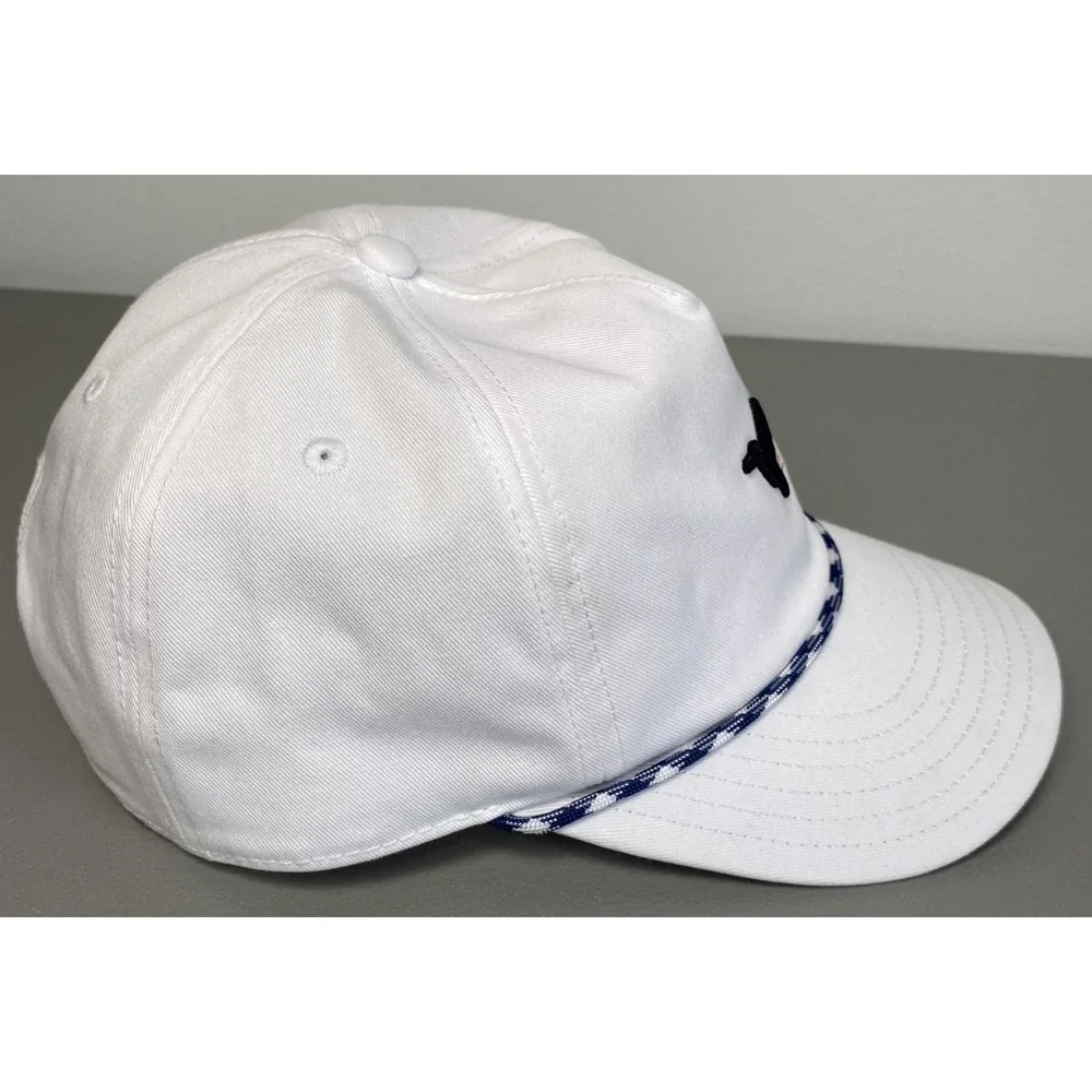 Birddogs White Rope Hat Snapback Cotton Twill Embroidered Bird Logo Cap Men
